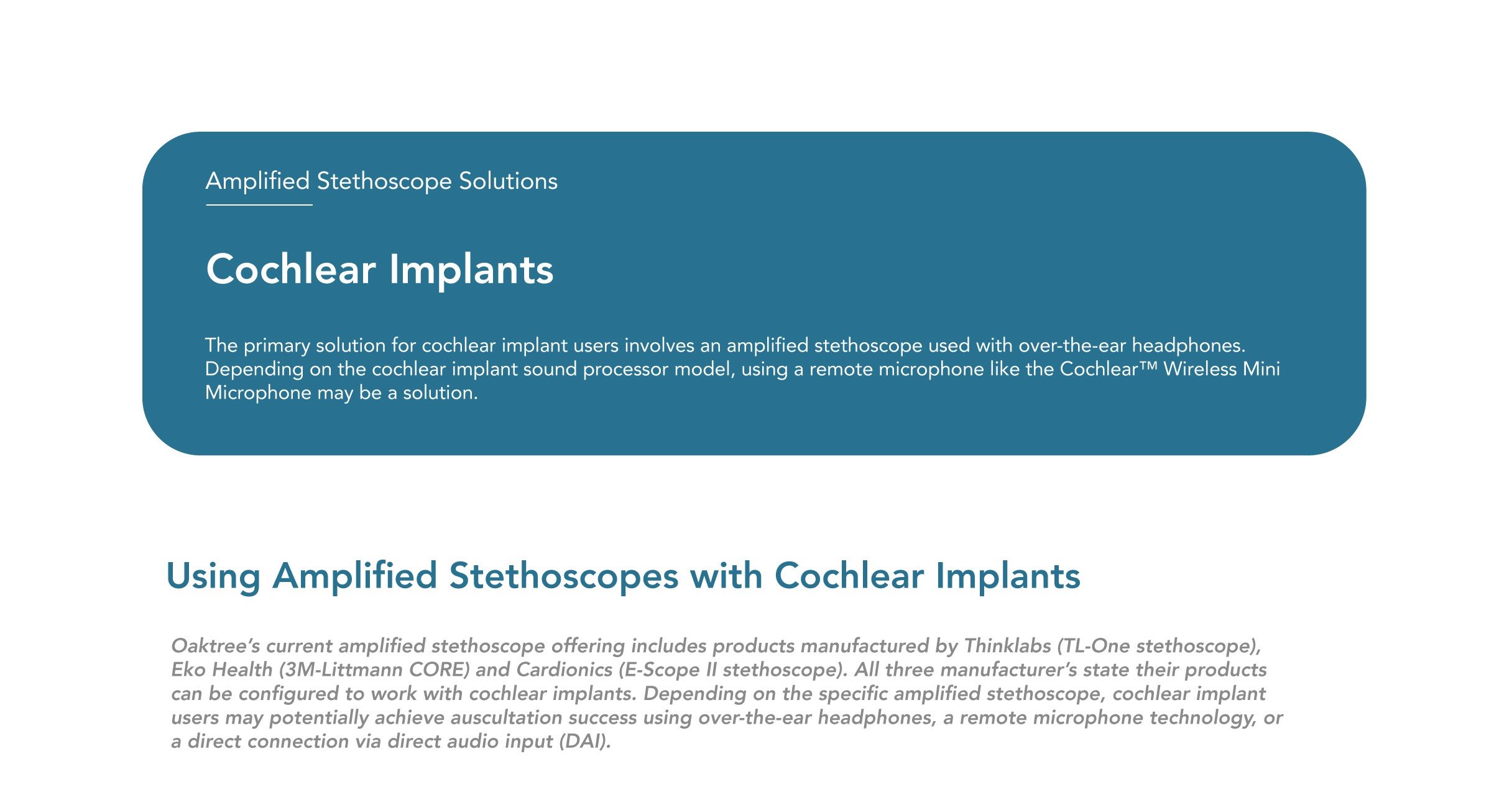 01-Amp Steth SOLUTIONS cochlear banner